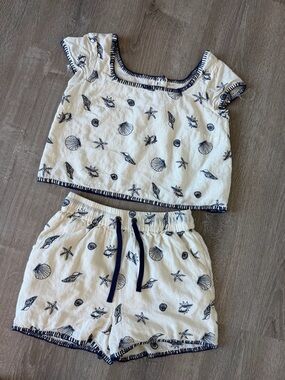 Happily Grey Embroidered Beach Set